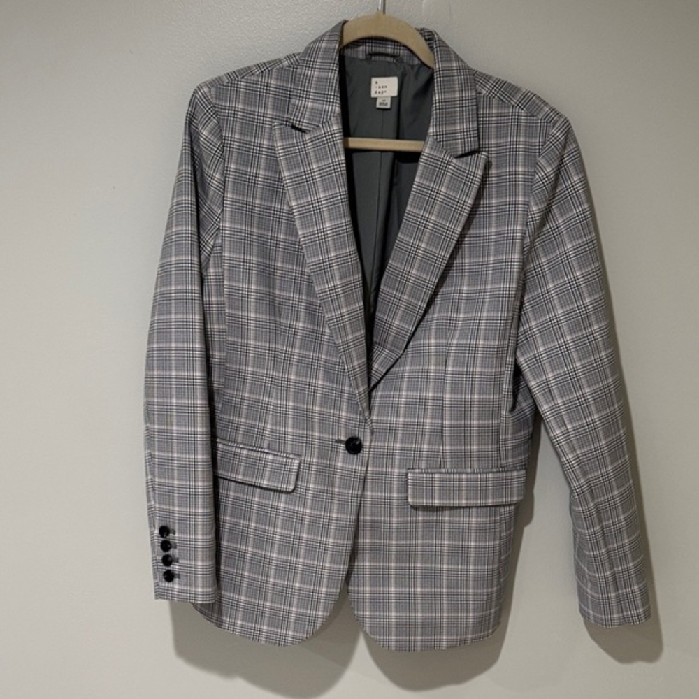 a new day Gray Plaid Blazer - Picture 5 of 8
